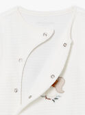 Babygro cru em veludo LORIK / 24H0NM11GRE001