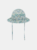 Chapéu com Estampa Floral e Laço Marfim KAULLA / 24E4BFR1CHA005