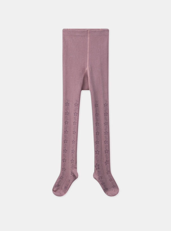 Collants malva jacquard fantasia MAJOUETTE / 25E4PF72COL328