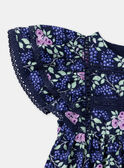 Vestido azul-marinho estampado com flores KAFLORENCE / 24E1BFL2ROB070