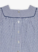 Vestido em seersucker com estampado de vichy FANONO / 23E1BFN1ROB070