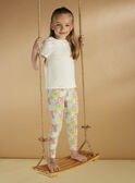 Leggings cru com estampado florido menina CEFLOETTE 3 / 22E4PFU3CAL811
