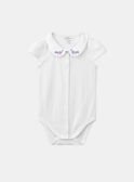 Body cru com gola bordada  KAFAUSTINE / 24E1BFL1BOD001