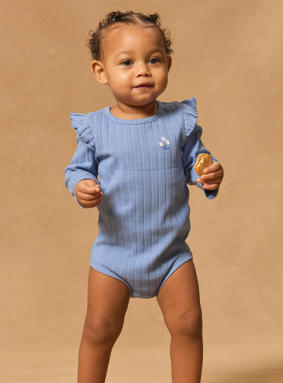 Body de manga comprida com folhos MADALIA / 25E1BF81BOD205