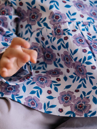 Blusa florida em cetim de algodão DAALEXIA / 22H1BF51CHE001