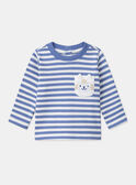 T-shirt de manga comprida às riscas MACAMEL / 25E1BG82TMLC208