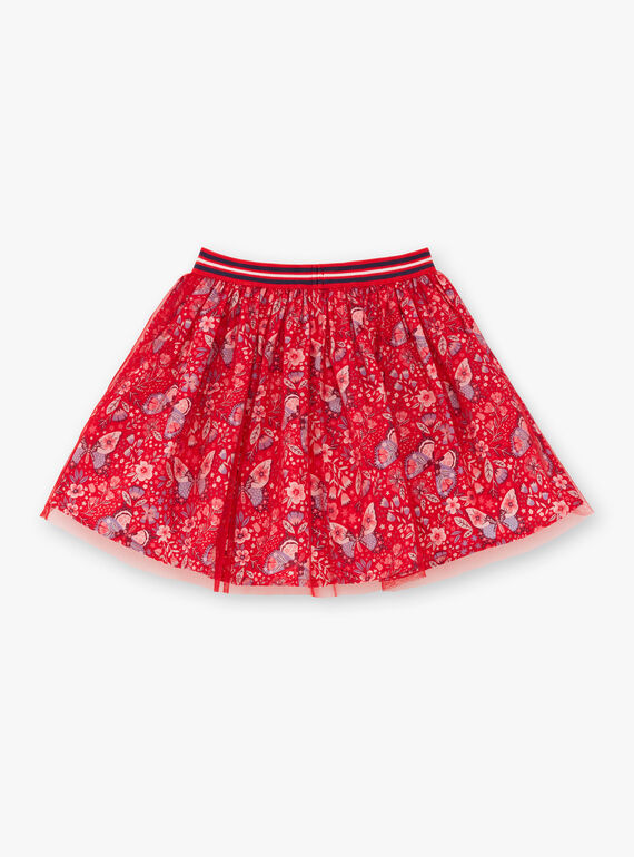 Saia vermelha criança menina ZOJUPETTE / 21E2PFB1JUP050