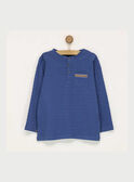 Tshirt de mangas compridas azul-marinho RASICAGE1 / 19E3PGB1TML221