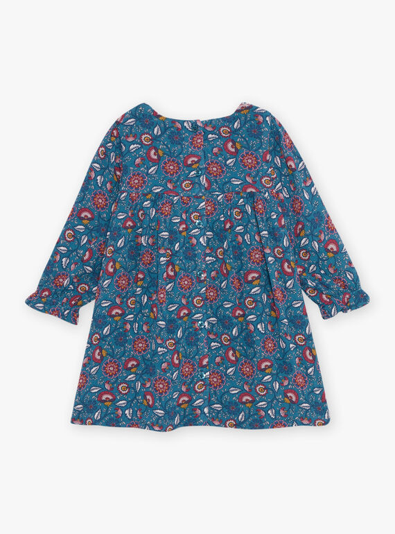 Vestido azul-pato com estampado florido DAMAURINE / 22H1BFU1ROB714