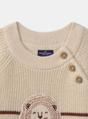 Camisola de malha às riscas com leão MAANTOINE / 25E1BG71PUL114