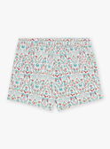 Calções de ganga com estampado florido menina CUISHOETTE / 22E2PFJ1SHO632
