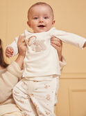 Pijama cru em veludo com estampado esquilos e cogumelos LOULOU / 24H0NM11ENS001