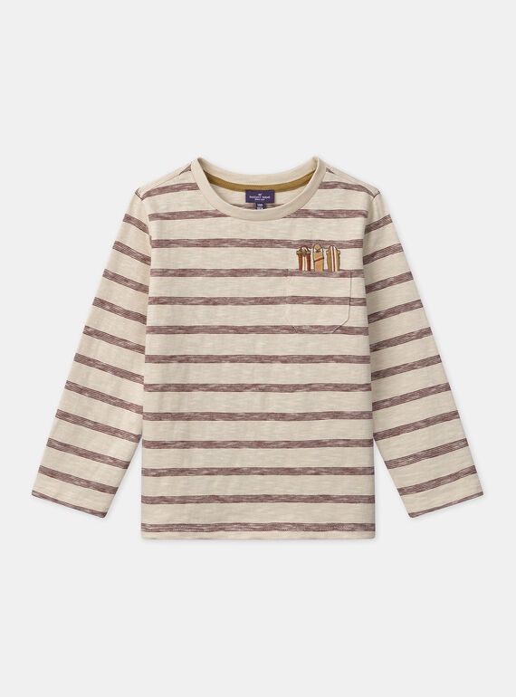 T-shirt às riscas   MACRAGE / 25E3PG72TML114