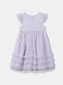 Vestido violeta-de-Parme de tule KREVETTE / 24E2PFL2ROB320