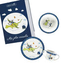 Kit refeição azul e branco ROPASBOY / 19EZLAX1KTR001