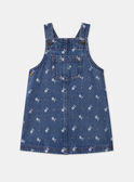 Vestido jardineira de ganga floral MABERTILLE / 25E1BF71CHSK005