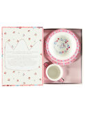 Kit refeição rosa e branco ROPASFILLE / 19EZLAX2KTR001