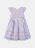 Vestido violeta-de-Parme de tule KREVETTE / 24E2PFL2ROB320