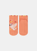 Meias jacquard laranja com estampado pássaro e estampado flores multicores KLOSOZETTE / 24E4PFS1SOBE405