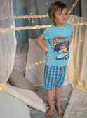 Conjunto pijama azul-turquesa com padrão surf menino CAWAIAGE / 22E5PG55PYJC216