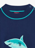 Camisola azul com padrão tubarão menino COMIDAGE / 22E3PGN1PULC231