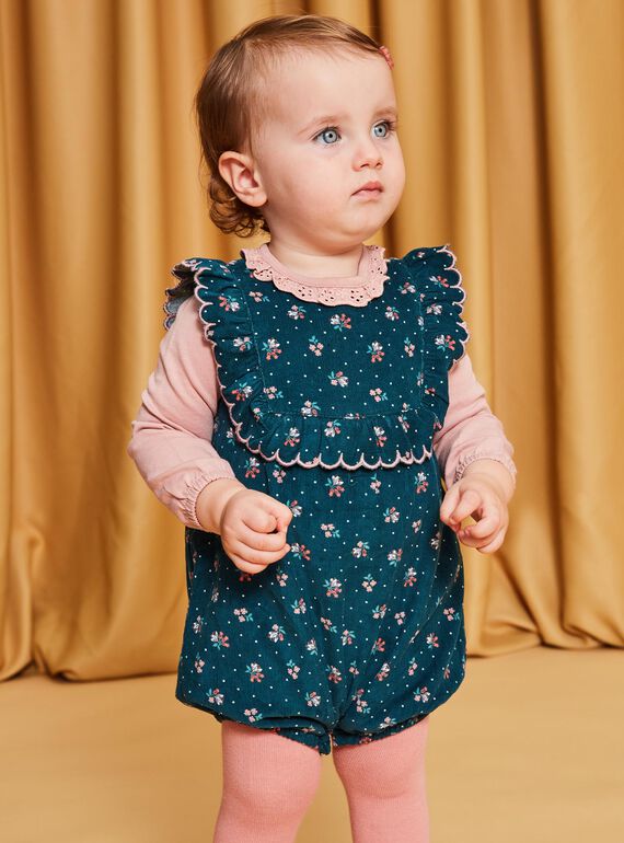 Babygro com estampado florido em bombazina DATAHIS / 22H1BFZ1BARG633