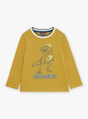 T-shirt amarelo-mostarda com padrão de dinossauro GEMATCHAGE / 23H3PG82TMLG630