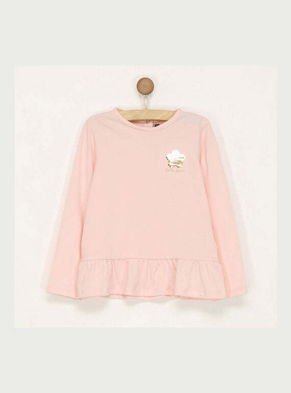 T-Shirt mangas compridas rosa RABAFETTE3 / 19E2PFB3TMLD300