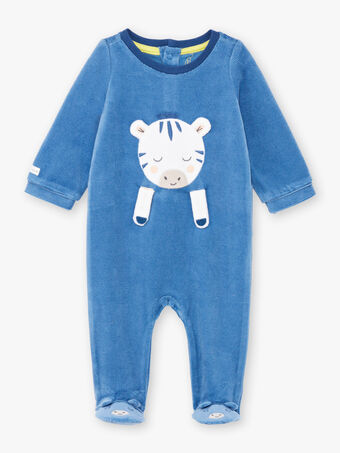 Babygro azul com estampado de zebra bebé menino BEALVIN / 21H5BG64GRE208