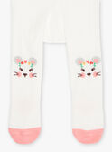 Mouse jacquard tights ecru FADIANA / 23E4BFB1COL001