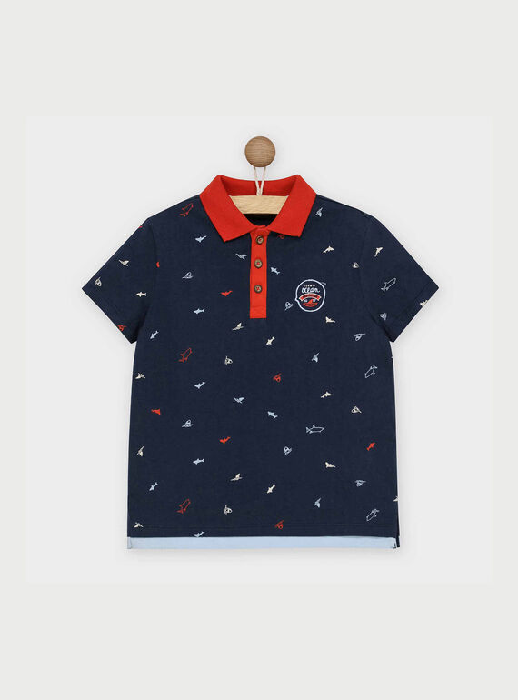 Polo azul RIFOAGE / 19E3PGE1POLC214