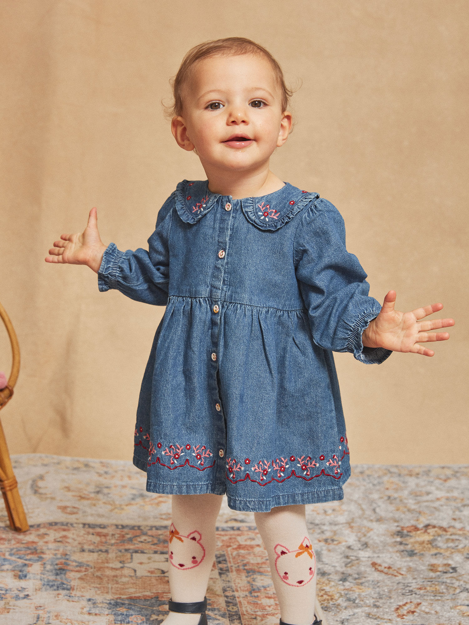 Menina sales vestido azul
