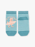 Meias azul com estampado às riscas e padrão de dinossauro FLUSTRAGE / 23E4PGQ1SOQ205