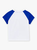 T-shirt branca e azul de manga curta LADUAGE / 24H3PGI4TMC000