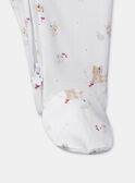 Babygrow com fecho de correr em malha interlock MEADELE / 25E5BFF2GRE001