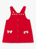 Vestido sem mangas vermelho bordado ZAASTRID / 21E1BFJ1CHSF505