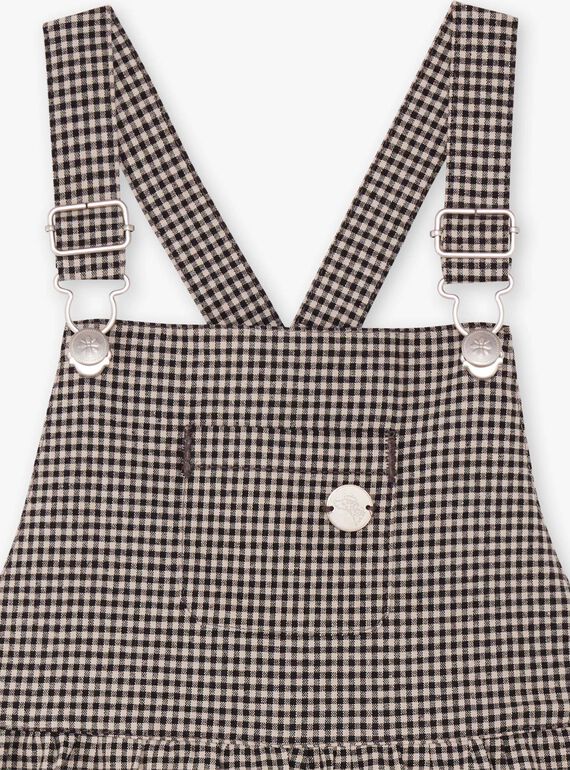 Vestido jardineiras fluido vichy menina BECHAETTE / 21H2PF21CHS090