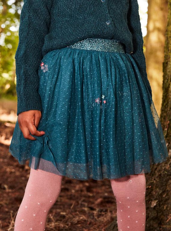 Saia tutu com bordados floridos DUIJUPETTE / 22H2PFZ1JUPG633