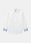 Camisa branca elegante KREPOPAGE / 24E3PGL3CHM000