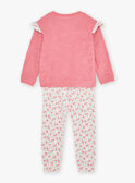 Conjunto pijama rosa em moletão raspado KUILICETTE / 24E5PF53PYJD302