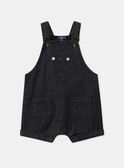 Black denim SHORT DUNGAREES MAJORAN / 25E1BGJ1SACK003