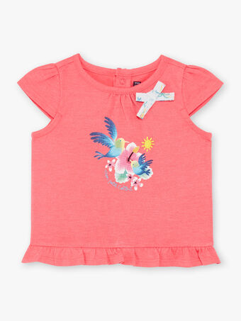 T-shirt rosa bebé menina ZASTACY / 21E1BFU1TMCD311