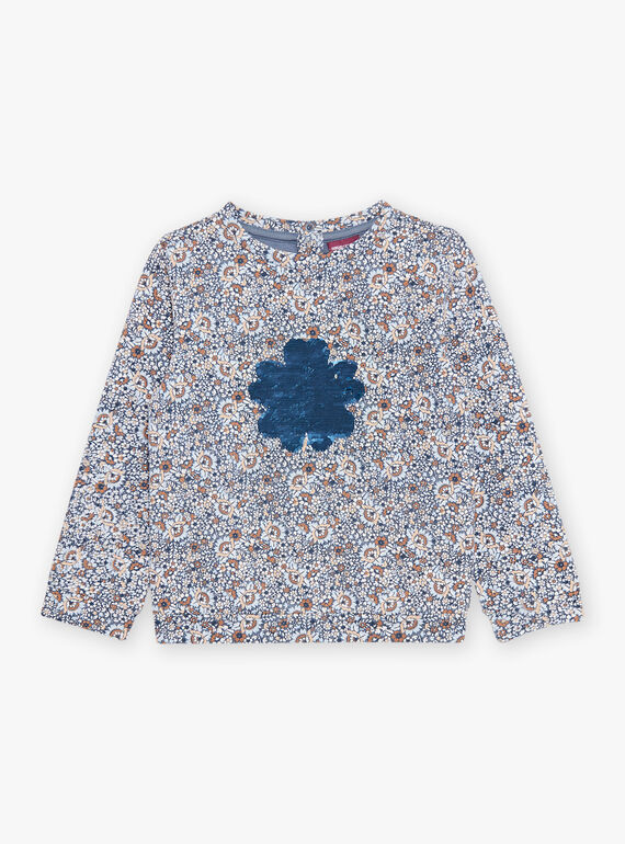 Sweat com estampado florido e estampado de floco em lantejoulas reversíveis DIASWETTE / 22H2PFY1SWEC206