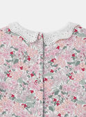 Vestido floral com gola Claudine  LADEDETTE / 24H2PFQ1ROB001