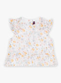 Blusa com estampado florido e folhos bebé menina CYAMELIE / 22E1BF11CHE001