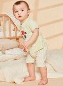 Pijama verde-pálido com animação de cabeça de panda e estampado às riscas FEFANTIN / 23E5BG31PYJ605