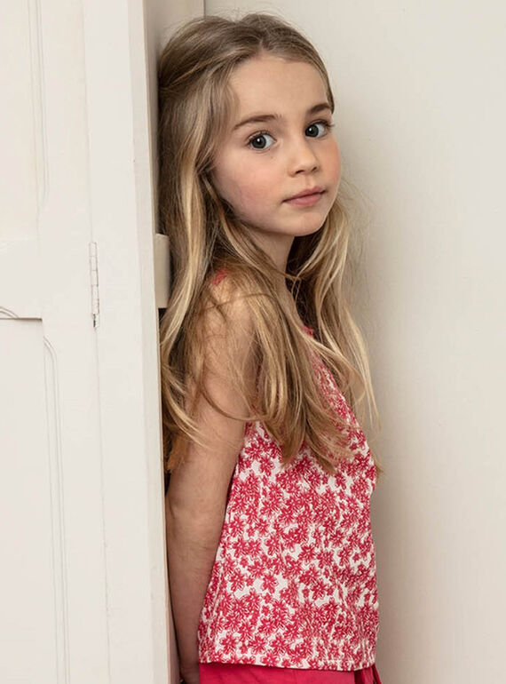 Camisola de alças rosa criança menina ZLYNETTE1 / 21E2PFL2DEB304