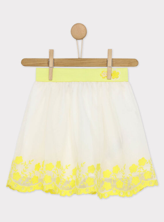 Saia branca e amarela RYEFOETTE / 19E2PFS1JUP001
