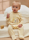 Babygro-pijama em veludo amarelo KEDIMI / 24E5BG53GRE103