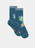 Meias azuis estampadas KROFOAGE / 24E4PGE1SOQC241
